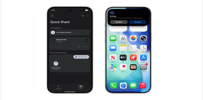 Google finally brings Android-to-iPhone AirDrop file sharing, but only Pixel 10 users are getting it for now Quick Share AirDrop