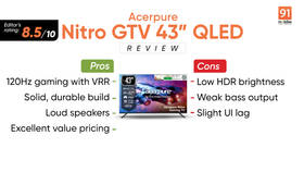 Acerpure Nitro 43-inch QLED 4K TV Review: Best Budget Gaming TV?