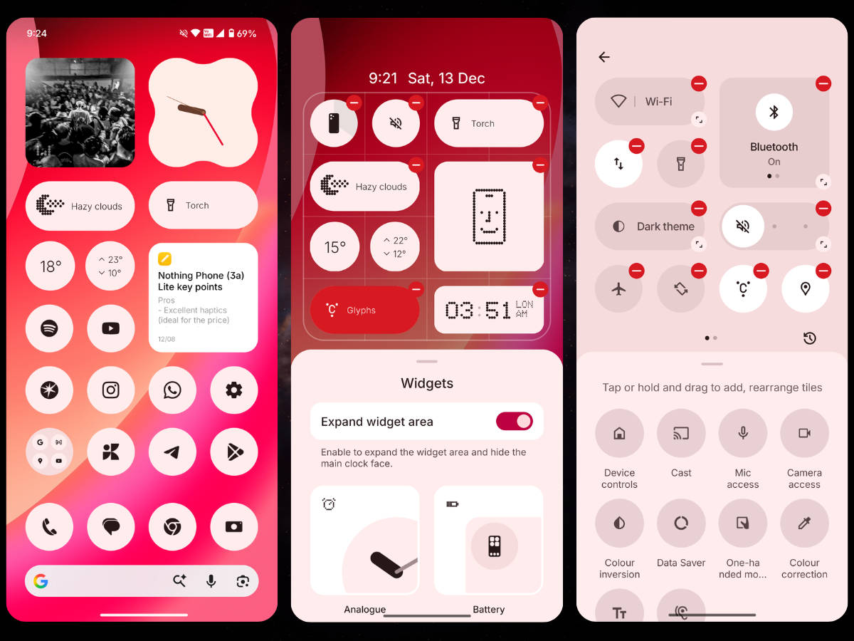 Nothing Phone (3a) Lite software