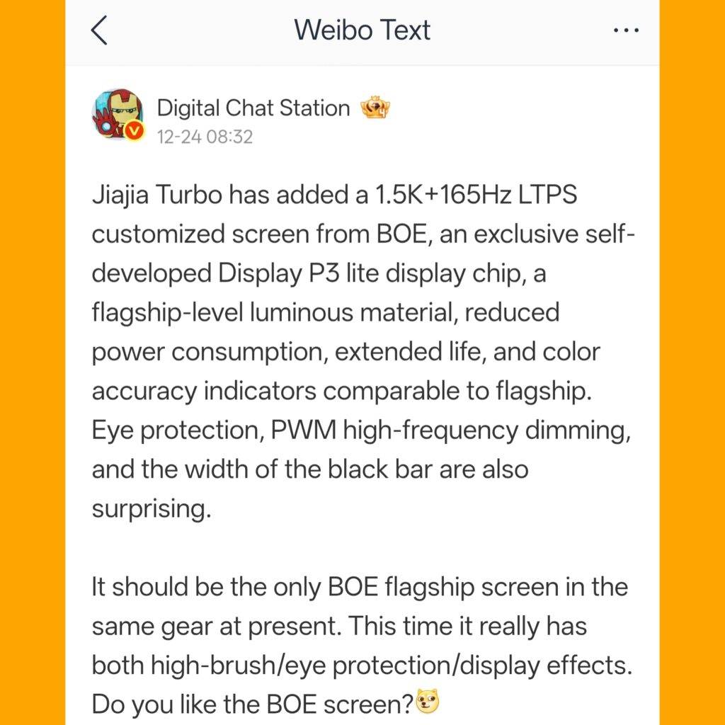 Turmo Display OnePlus Turbo’s display features and details tipped; to offer 1.5K BOE ...