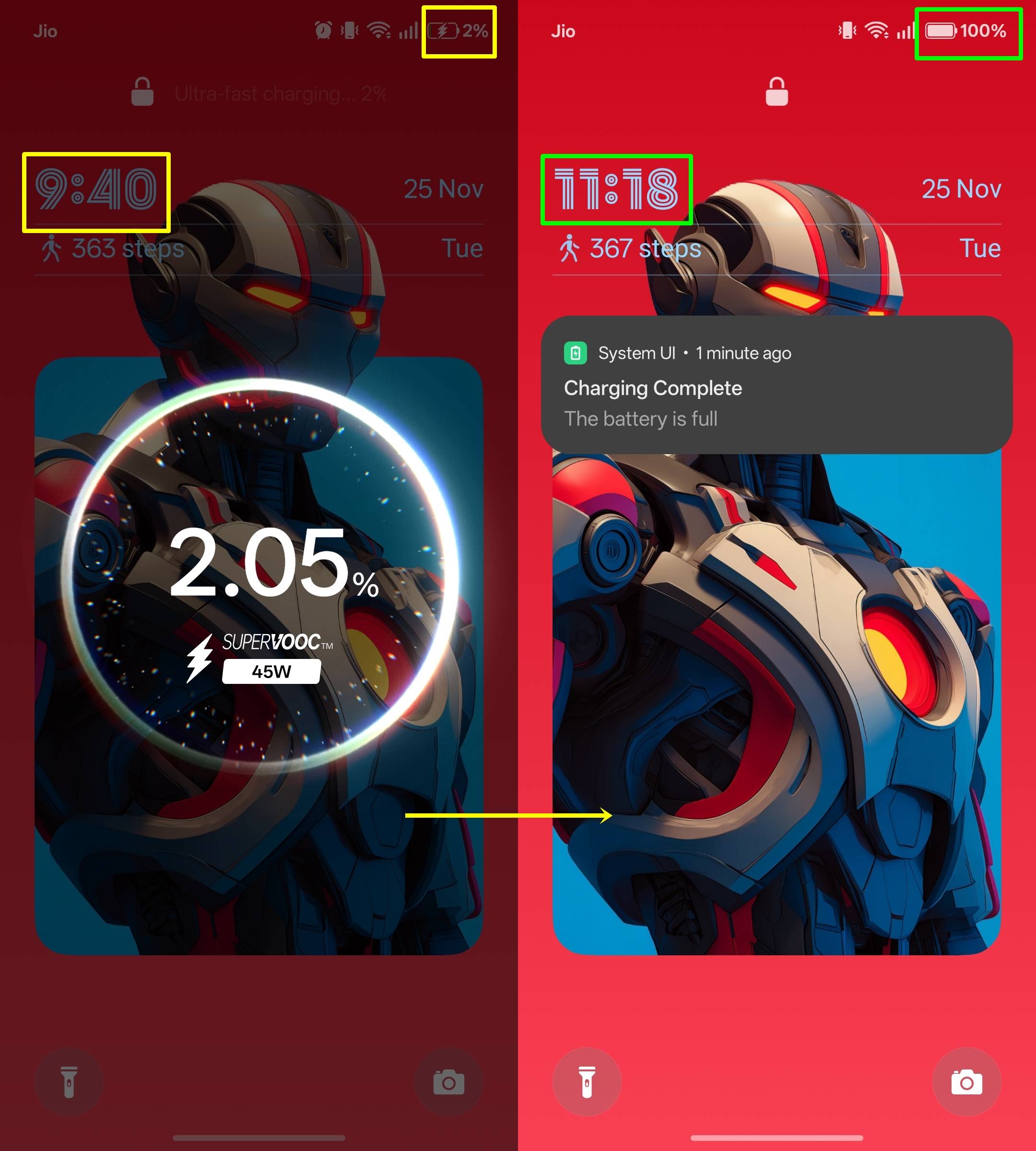 Realme P4x charging time