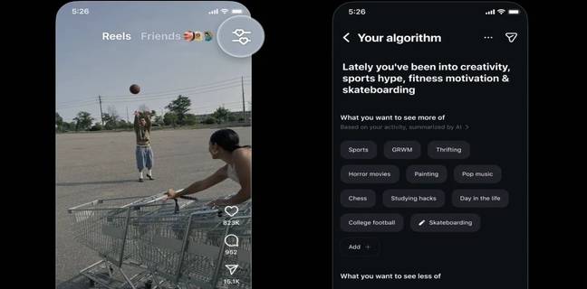 Instagram now gives you more control over what Reels you want to watch