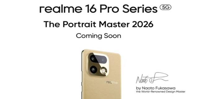 Realme 16 Pro series to launch with a striking camera design and four colour options Thumbnail