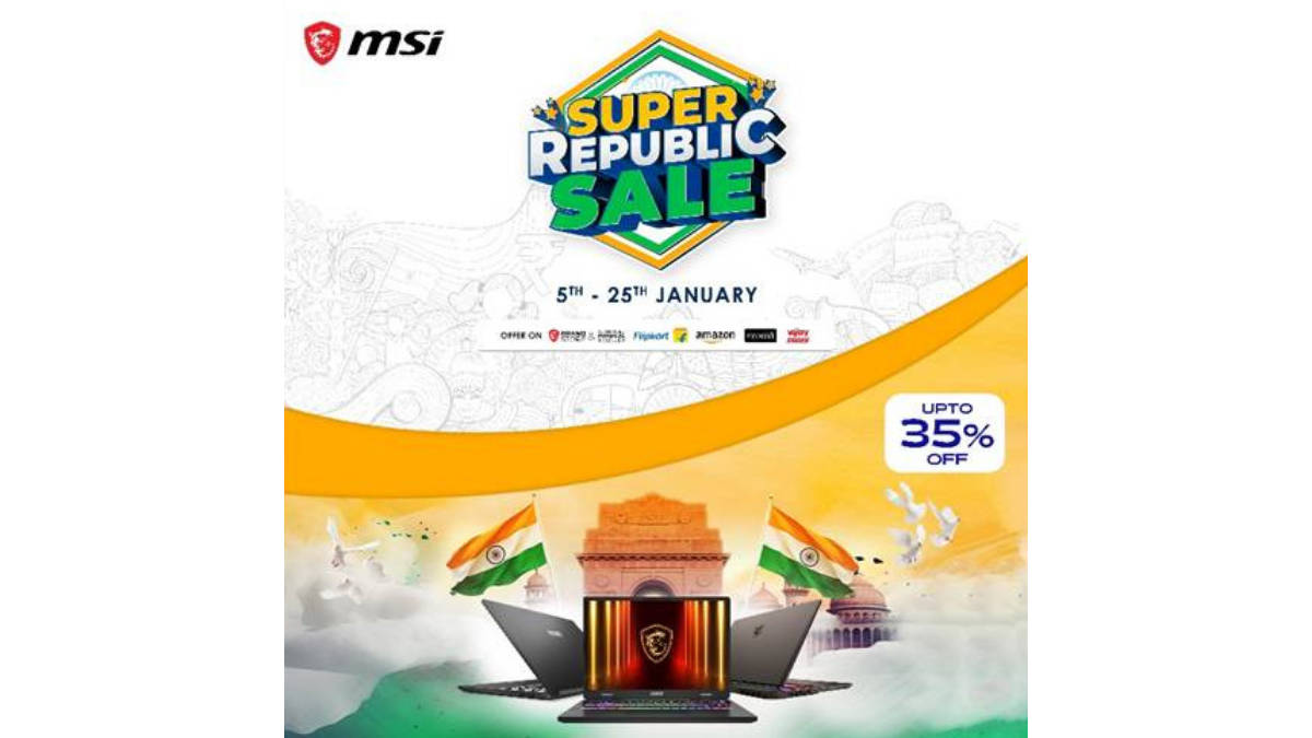 MSI Rolls Out Republic Day Offers Across India, Laptops Start at Rs 41,990