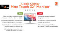 Alogic Clarity Max Touch 32-inch Review: A Creator’s Canvas with Caveats? Related Article