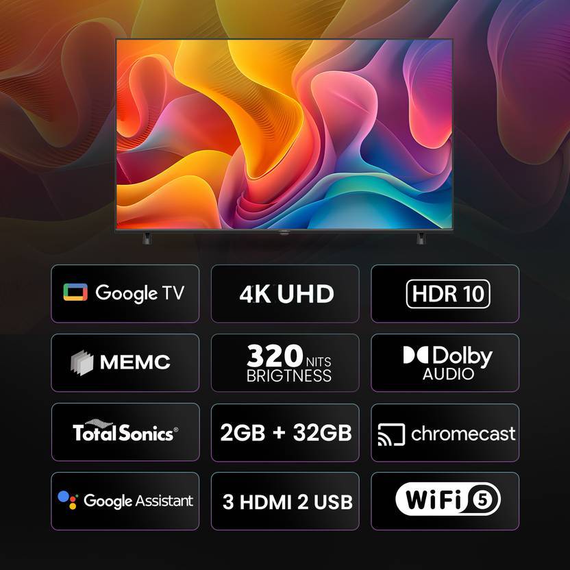 Haier H5E Series 4K Ultra HD Google TVs specs