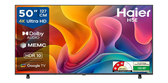Haier launches H5E TV Series in India with 4K resolution, Google TV, Dolby Audio sound, and more Haier launches H5E Series 4K Ultra HD Google TVs