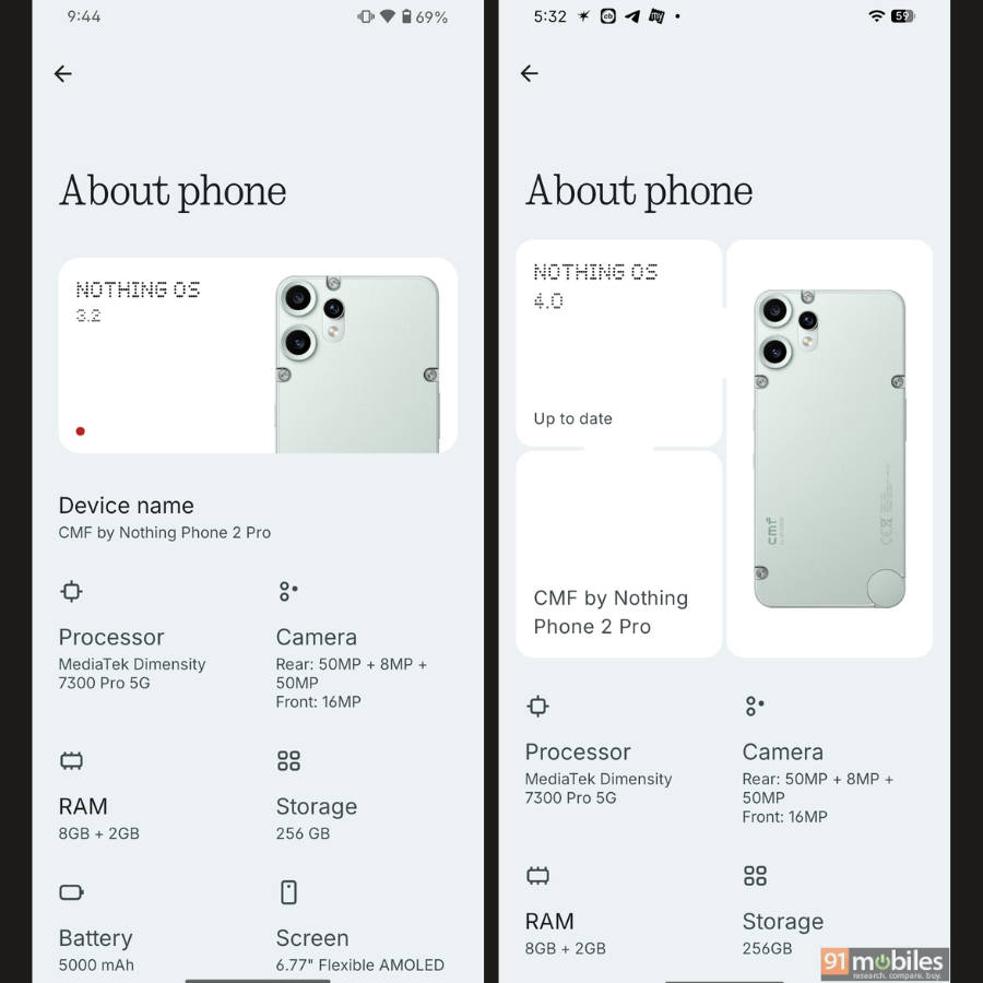 Nothing OS 4 About phone