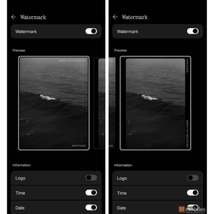 Nothing OS 4 new camera watermarks