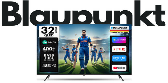 Blaupunkt Launches 32-inch JioTele OS Smart TV in India Starting at Rs 9,699