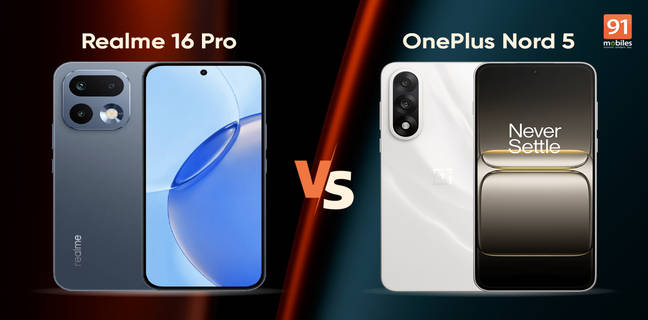 Realme 16 Pro vs OnePlus Nord 5: which phone should you buy for Rs 31,999?