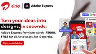 After Perplexity Pro, Airtel users now get free access to Adobe Express Premium for one year Related Article