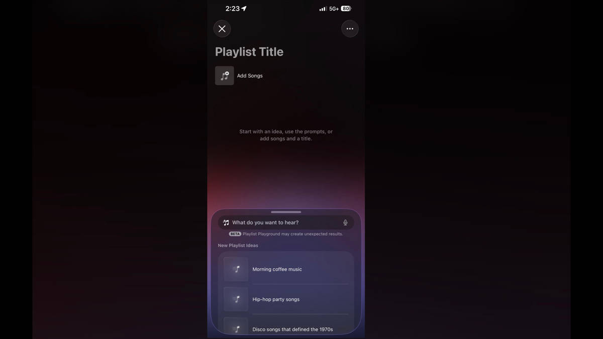 Apple adds Text-to-Playlist feature in Apple Music with iOS 26.4 developer beta