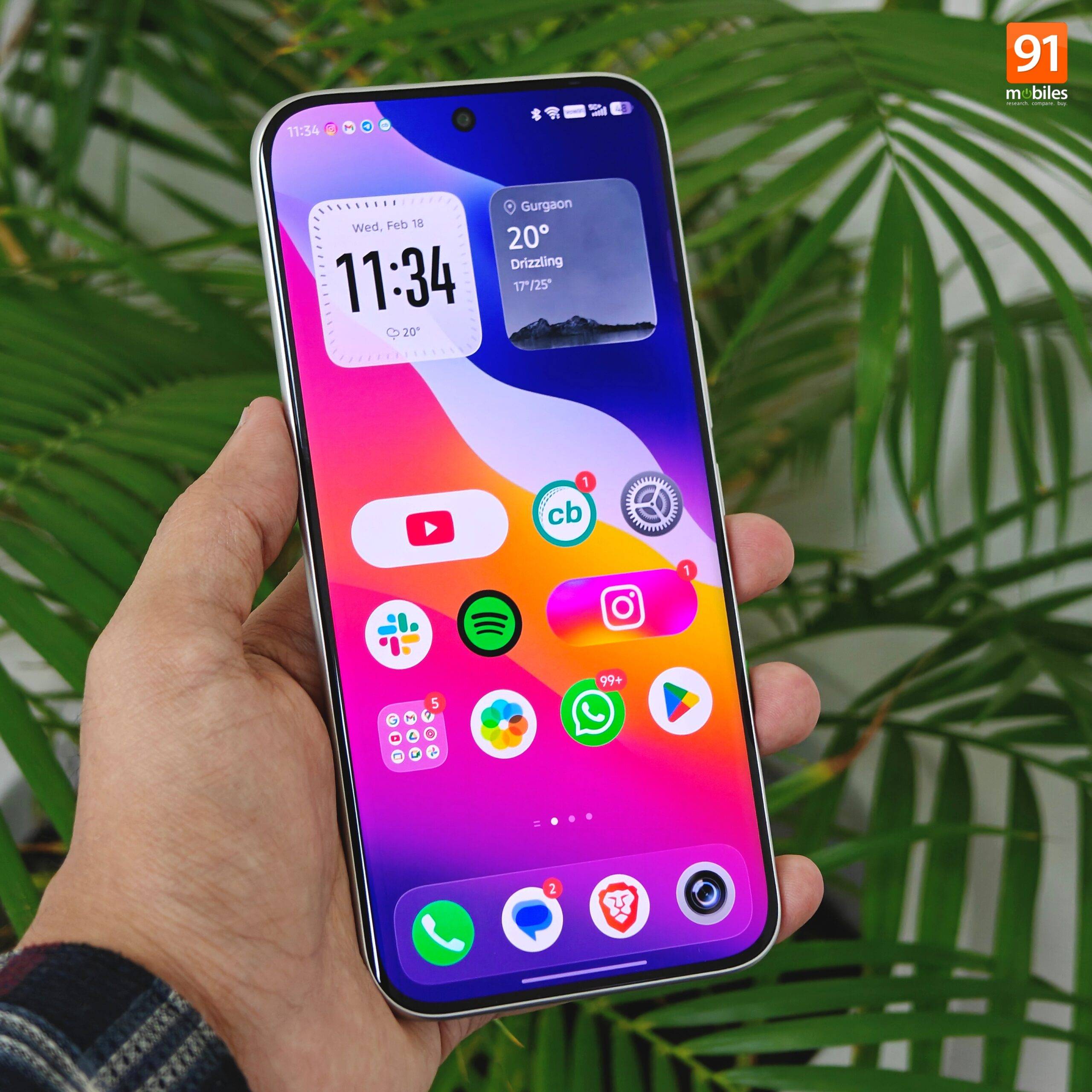 Infinix Note Edge display