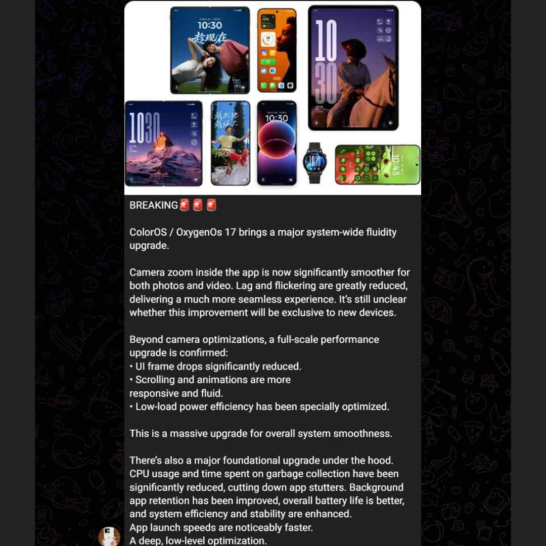 OxygenOS 17 first leak