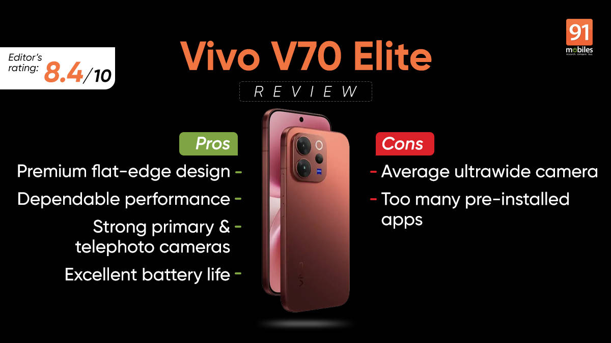 Vivo V70 Elite review: meaningful refinements