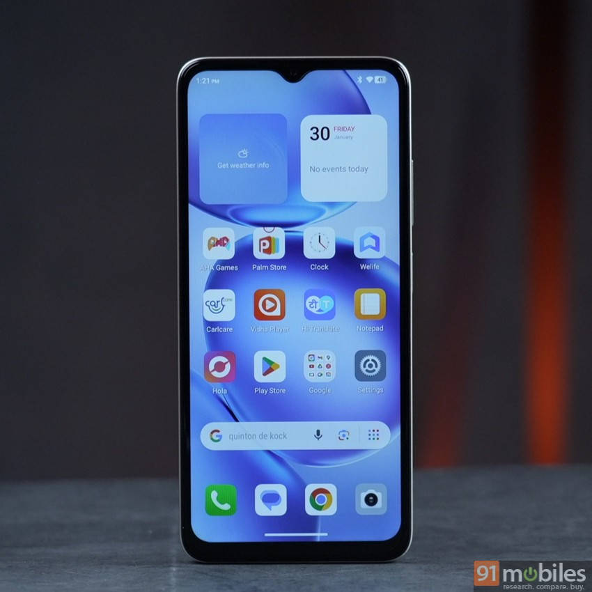 itel A100 display