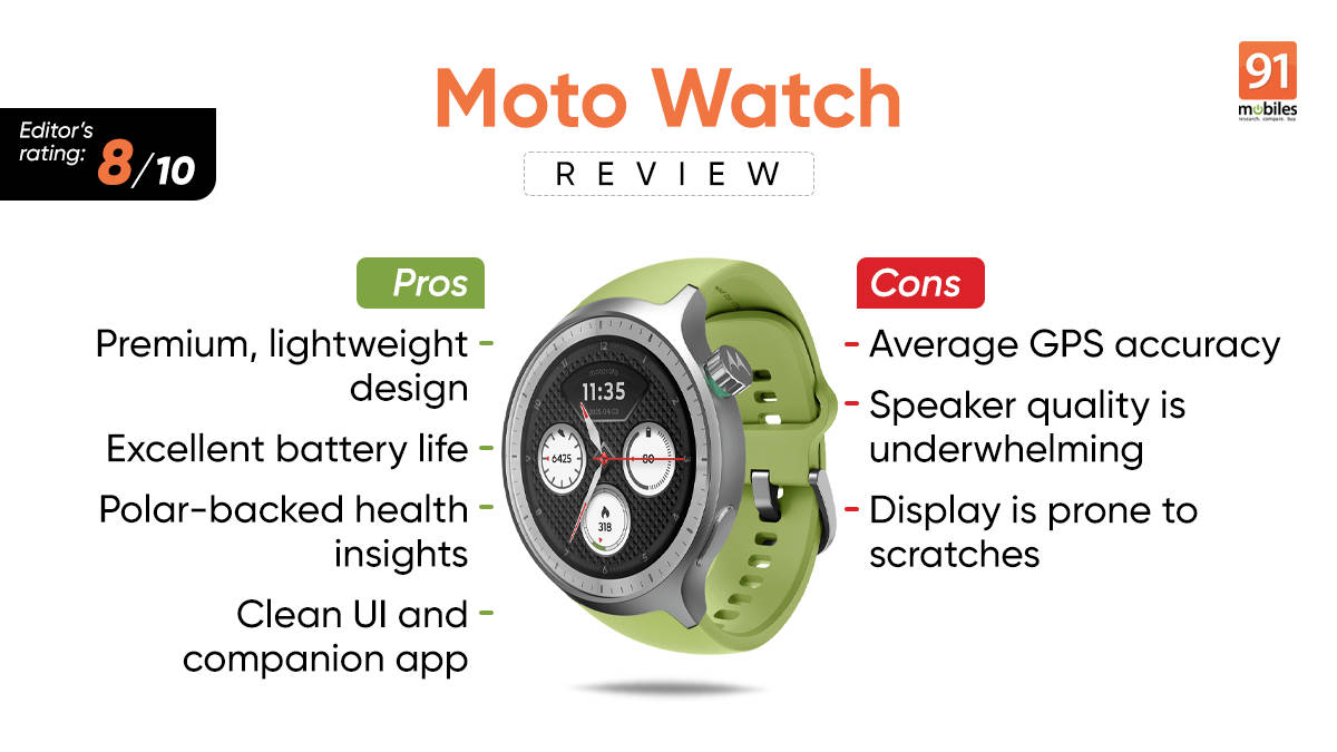 Moto Watch review: a practical, polished return to smartwatches