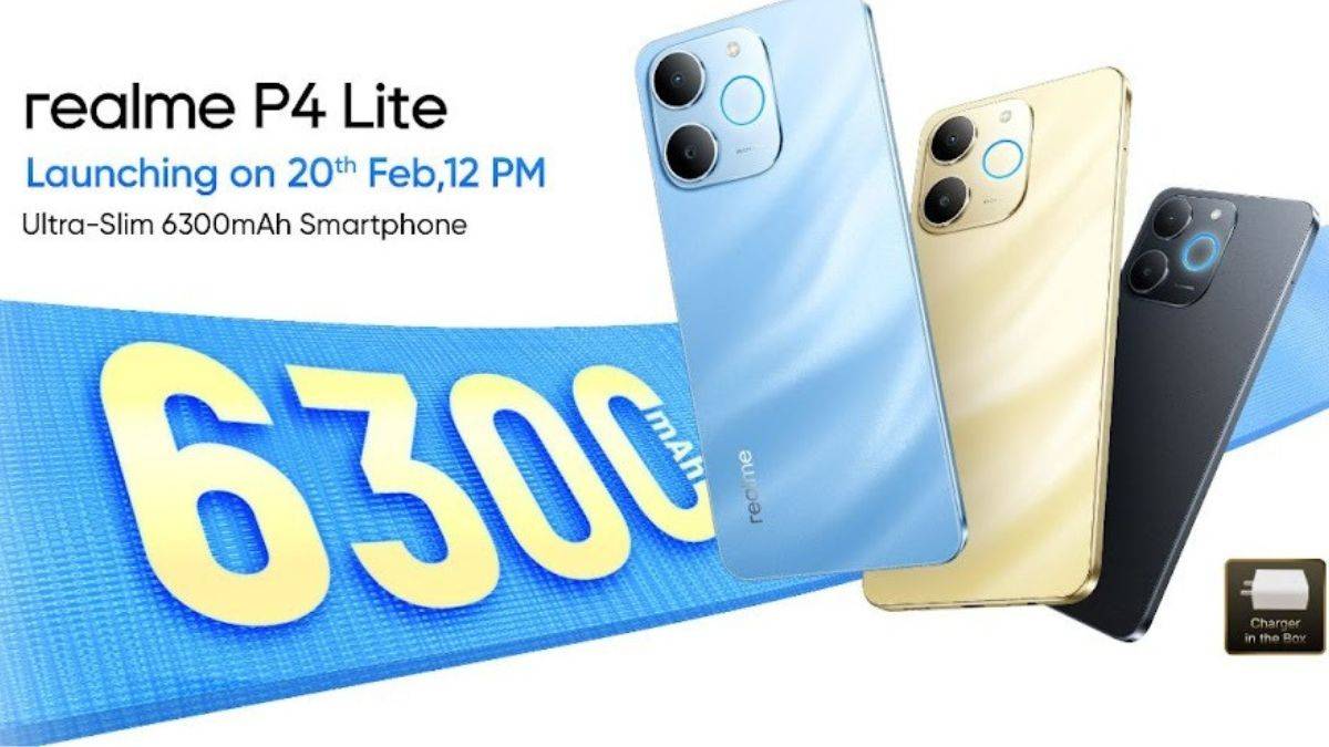Realme P4 Lite 4G to launch in India on February 20th with 6,300mAh battery