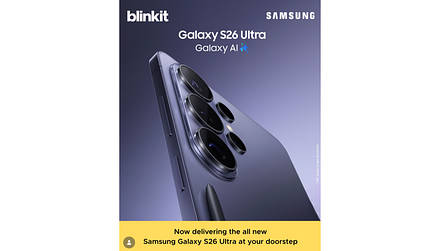 Samsung Galaxy S26 series available for instant delivery on Blinkit, Instamart ahead of March 11th sale