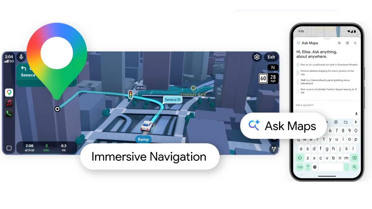 Google Maps gets its biggest navigation redesign in a decade and an AI chat feature