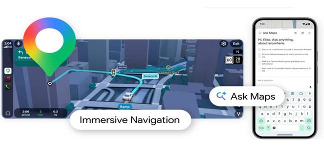 Google Maps gets its biggest navigation redesign in a decade and an AI chat feature