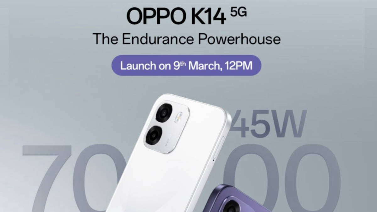 OPPO K14 5G confirmed to launch with Dimensity 6300, 7,000mAh battery in India