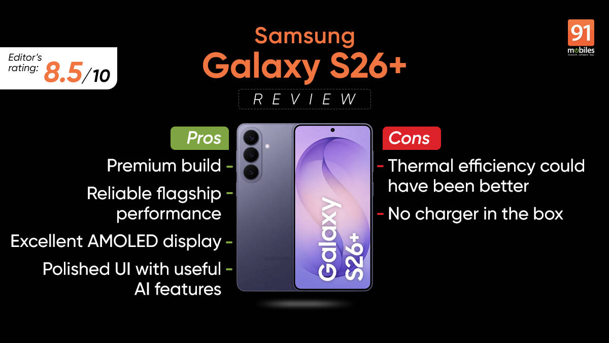 Samsung Galaxy S26+ review: understated, but quietly impressive