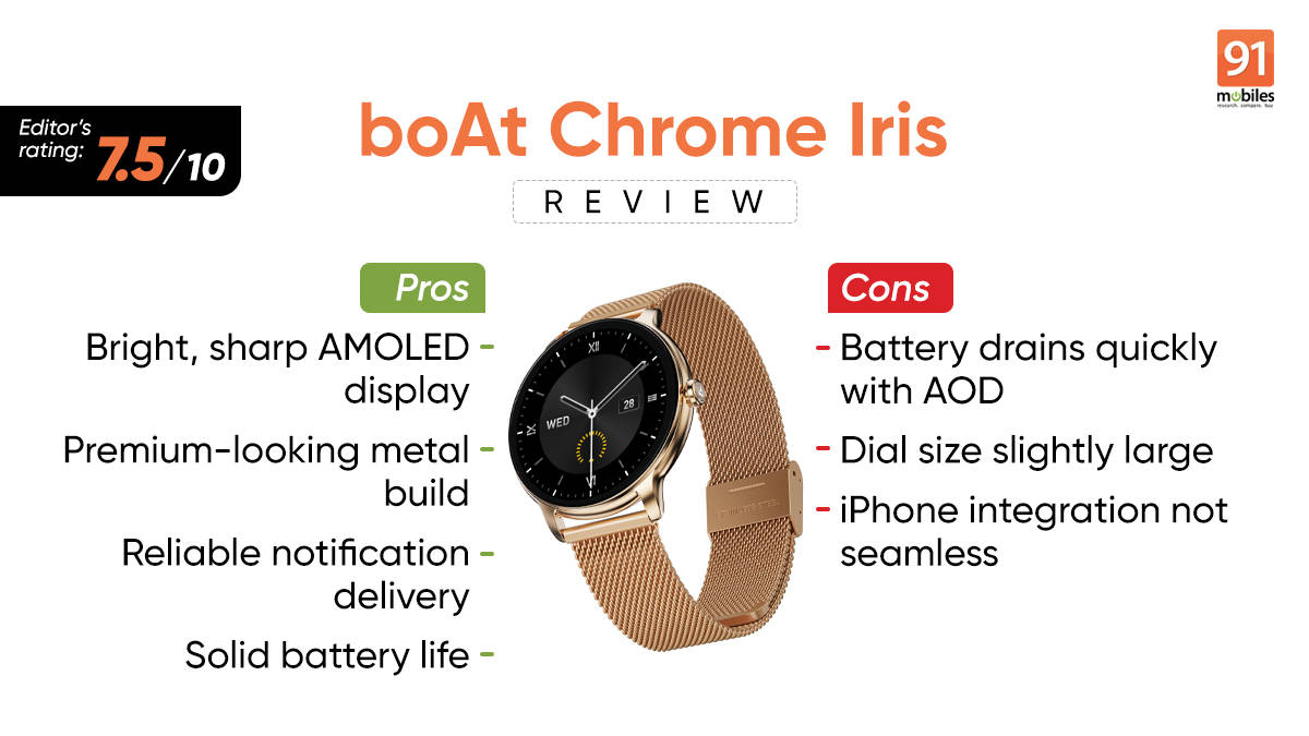 boAt Chrome Iris review: pretty, practical, and perfectly okay with not doing everything