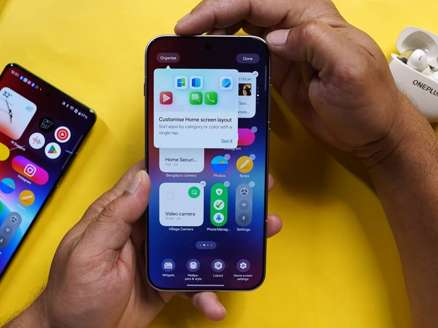 homescreen organise