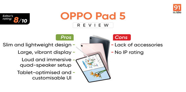 OPPO Pad 5 review: big display, loud speakers, and reliable everyday performance