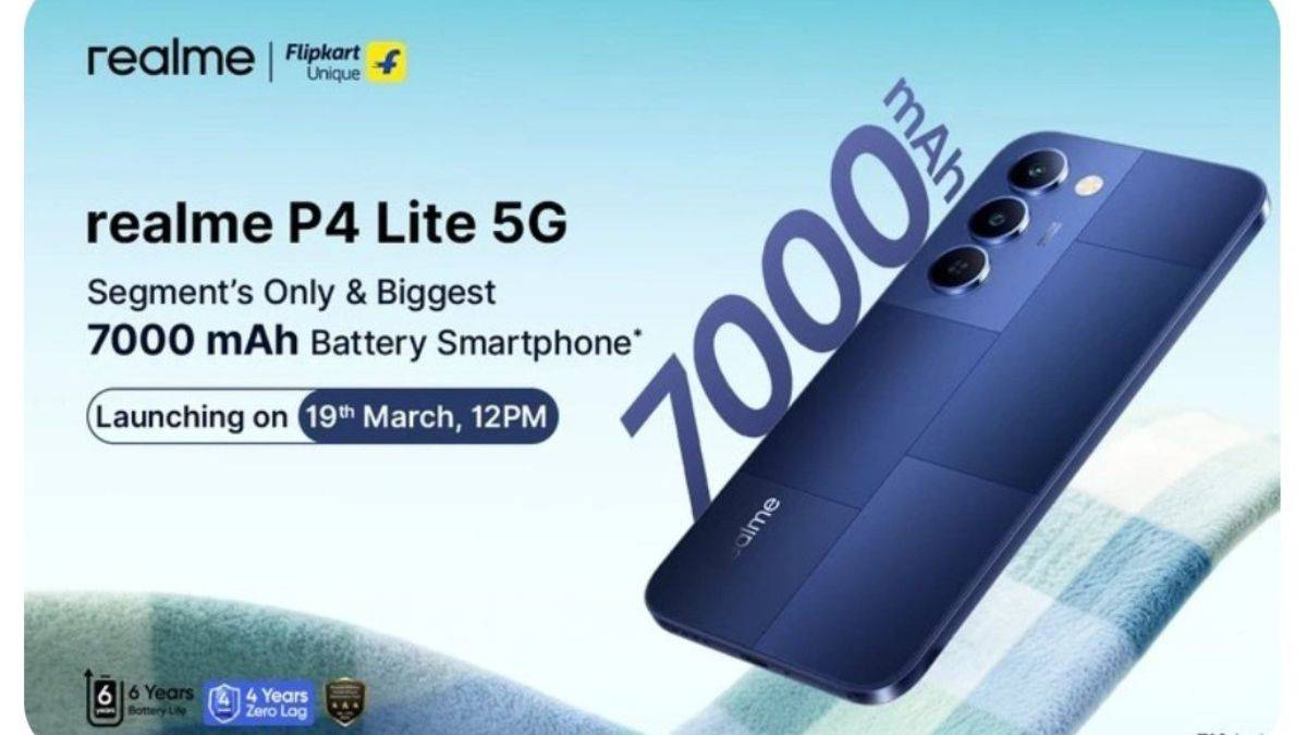 Realme P4 Lite 5G to launch in India on March 19th with a 7,000mAh battery