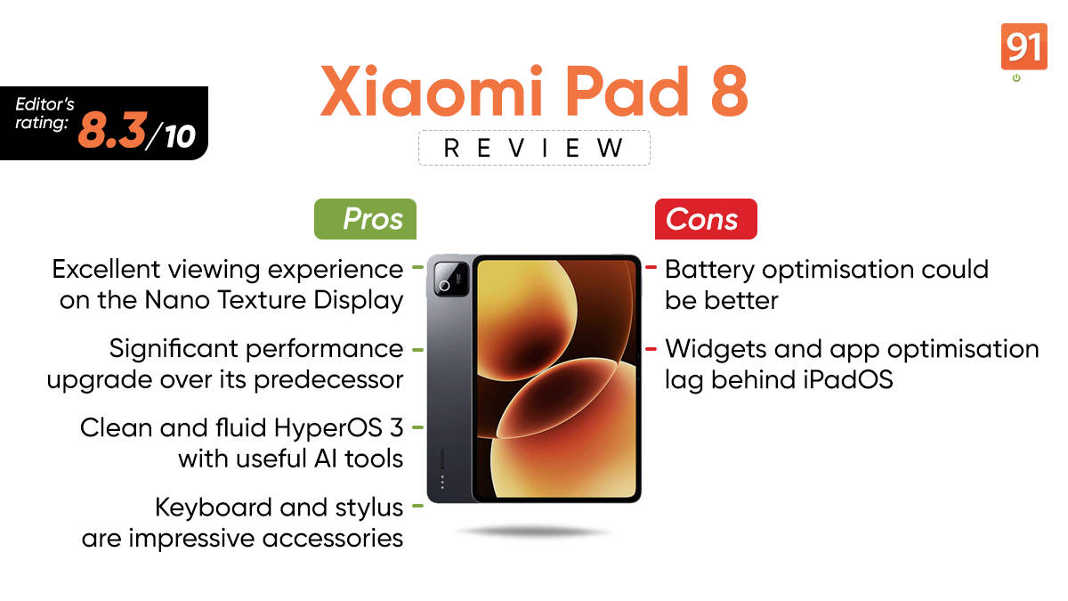 Xiaomi Pad 8 review: the new go-to Android tablet under Rs 35,000