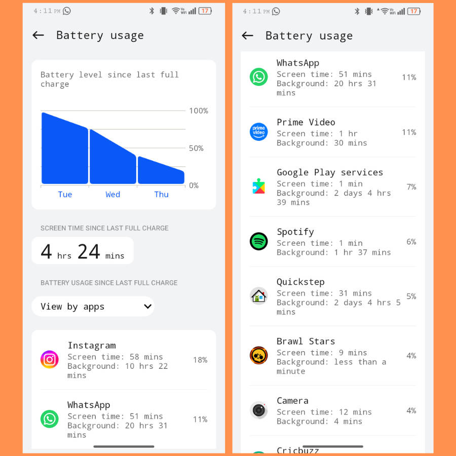 Ai+ Nova 2 battery stats