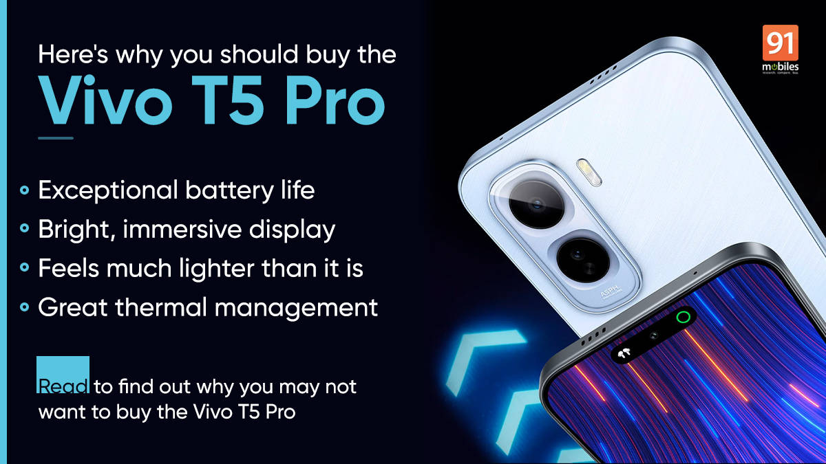 4 reasons to buy the Vivo T5 Pro and 2 reasons to skip
