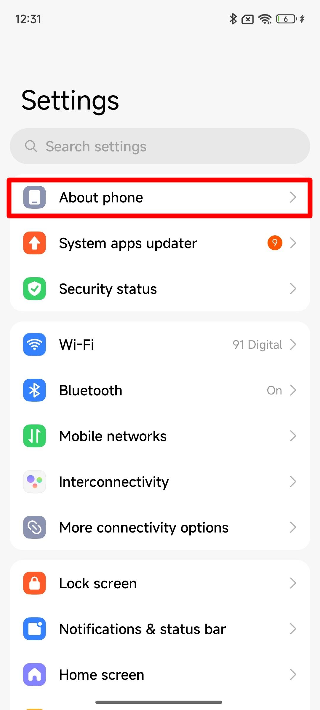 Update to HyperOS 3: Go to About Phone