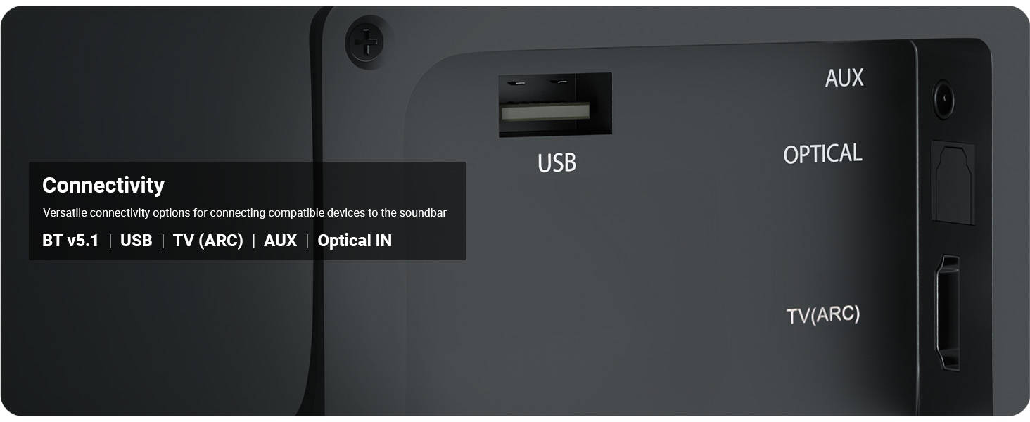 Soundbar with Dolby Audio