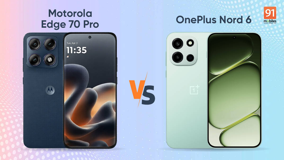 Motorola Edge 70 Pro launches at the same price as the OnePlus Nord 6: which one suits you more under Rs 40,000?