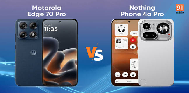 Motorola Edge 70 Pro vs Nothing Phone (4a) Pro: which suits you better under Rs 40,000?