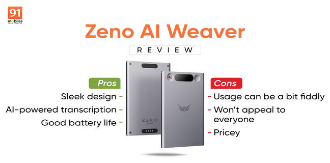 Zeno AI Weaver voice recorder review: a handy assistant