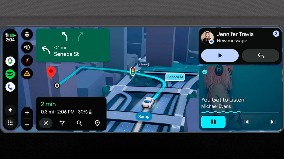 Google announces the next generation of Android Auto: Immersive Navigation, full HD video, Dolby Atmos, and a more capable Gemini