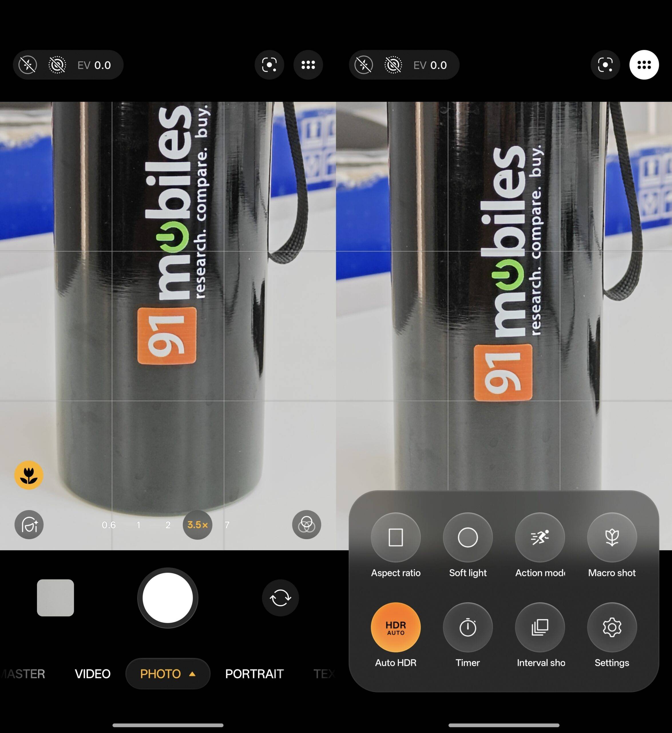 Camera app UI on latest OOS 16 update