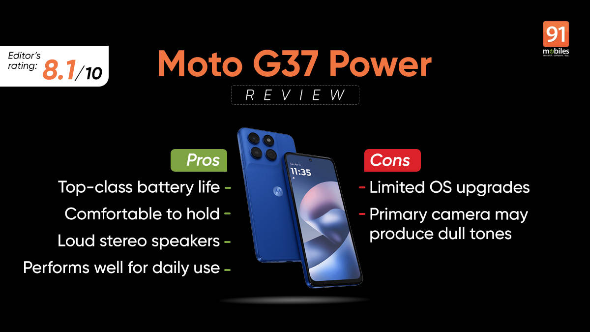 Moto G37 Power review: sticks to a tried and tested formula