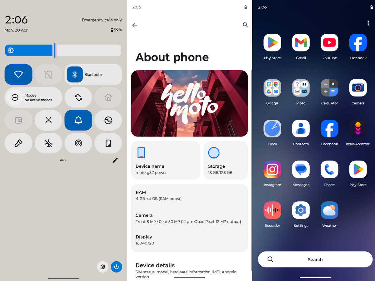 Moto G37 Power software