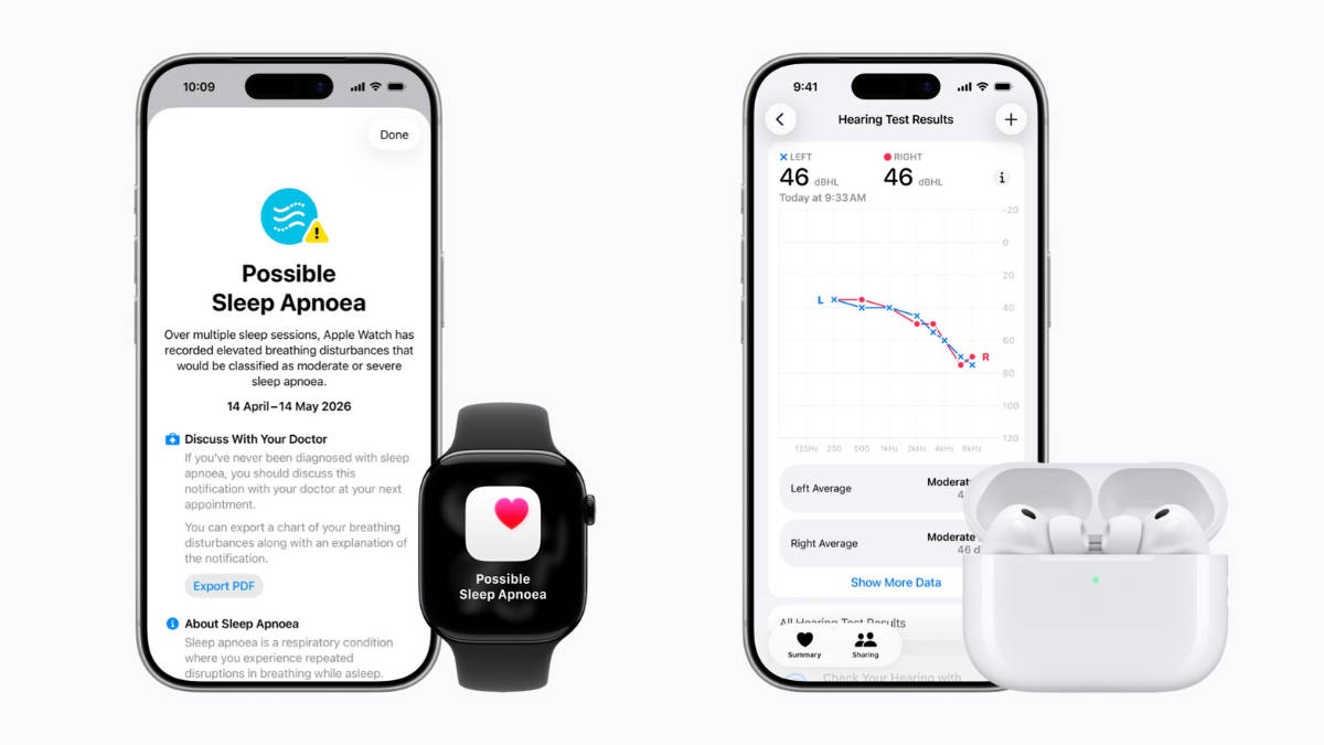 Apple announces Sleep apnea notifications and Hearing Test for Apple Watch and AirPods Pro