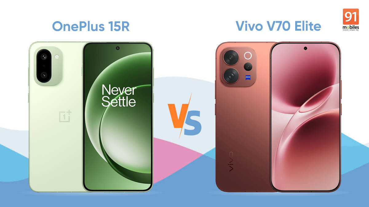 OnePlus 15R vs Vivo V70 Elite: which one would you pick upward of Rs 50,000?