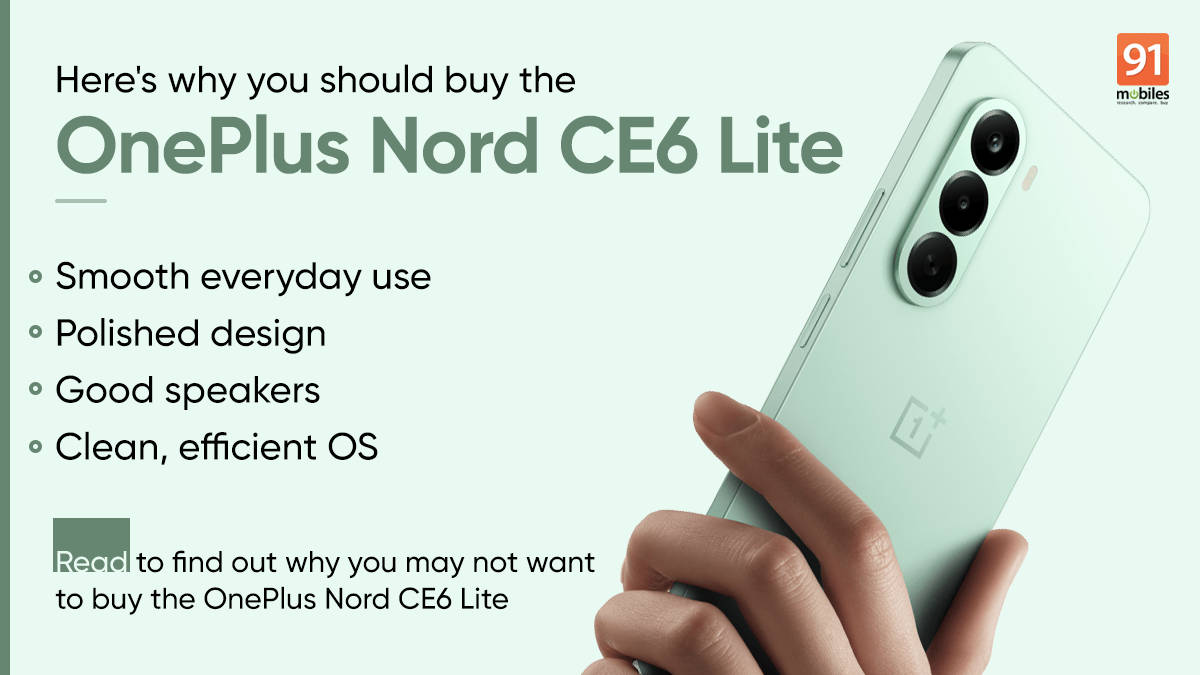 4 reasons to buy the OnePlus Nord CE 6 Lite, and 2 reasons to skip