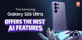 Galaxy S26 Ultra is the best AI phone: 91mobiles TestLab