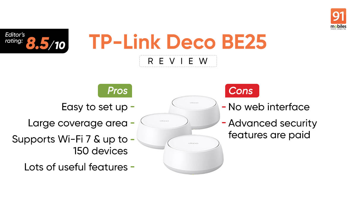 TP-Link Deco BE25 review: the promise of stable, reliable Wi-Fi, delivered