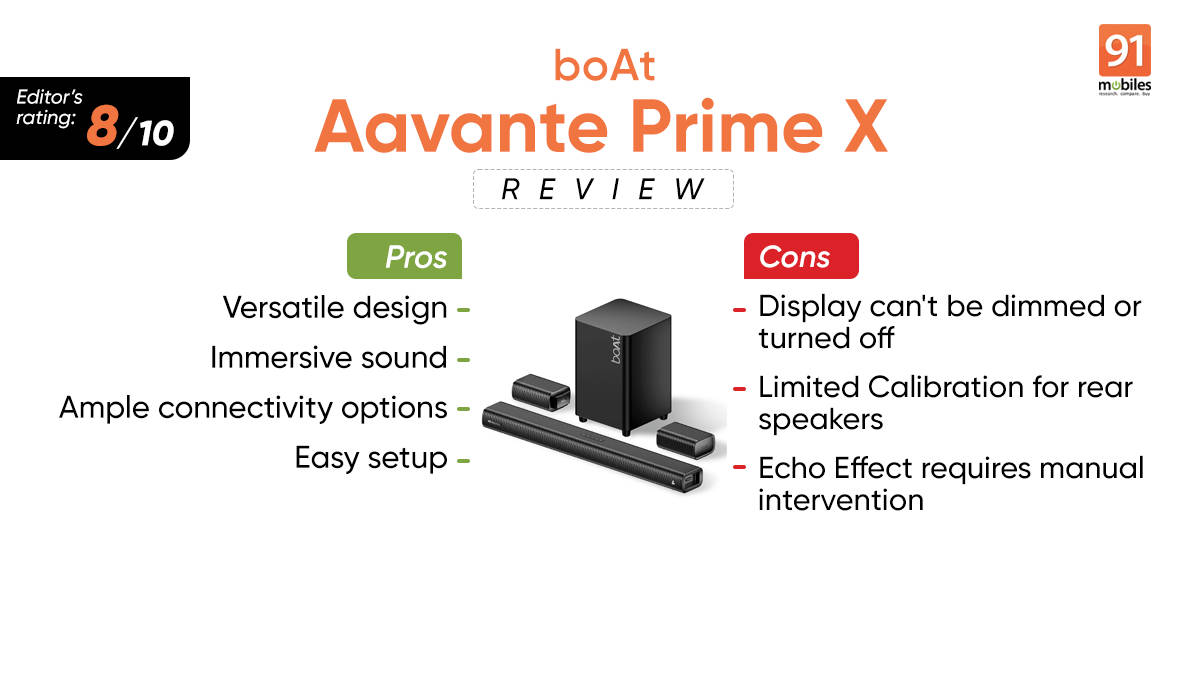 Boat Aavante Prime X review: A shape-shifting soundbar that packs a 700W punch